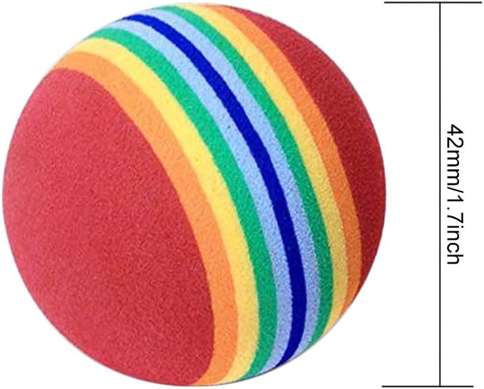 Foam Golf Practice Balls - 20Pcs Sponge Golf Training Ball Rainbow Sponge Ball Soft for Indoor or Outdoor Training