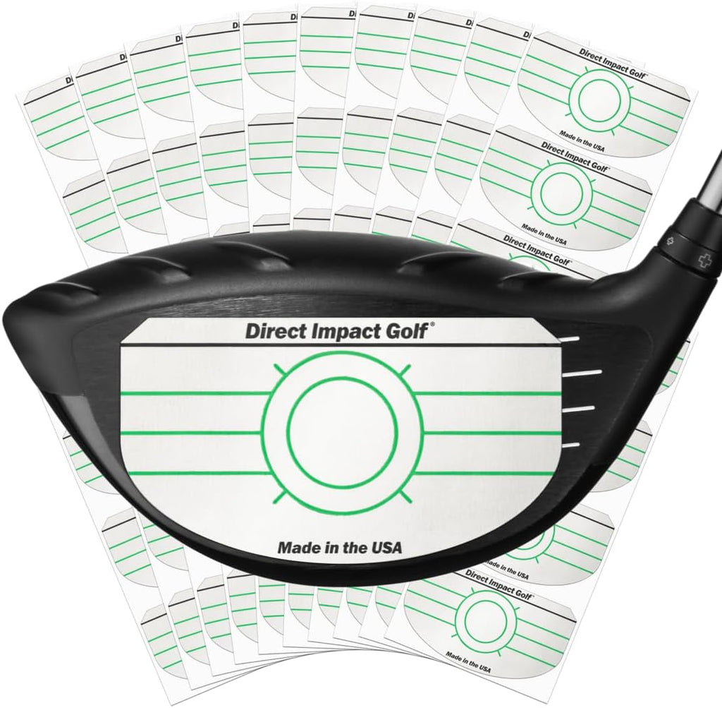 Ultra-Thin Golf Impact Tape 200 Driver Impact Labels: Instant Feedback for Distance, Accuracy, Consistency