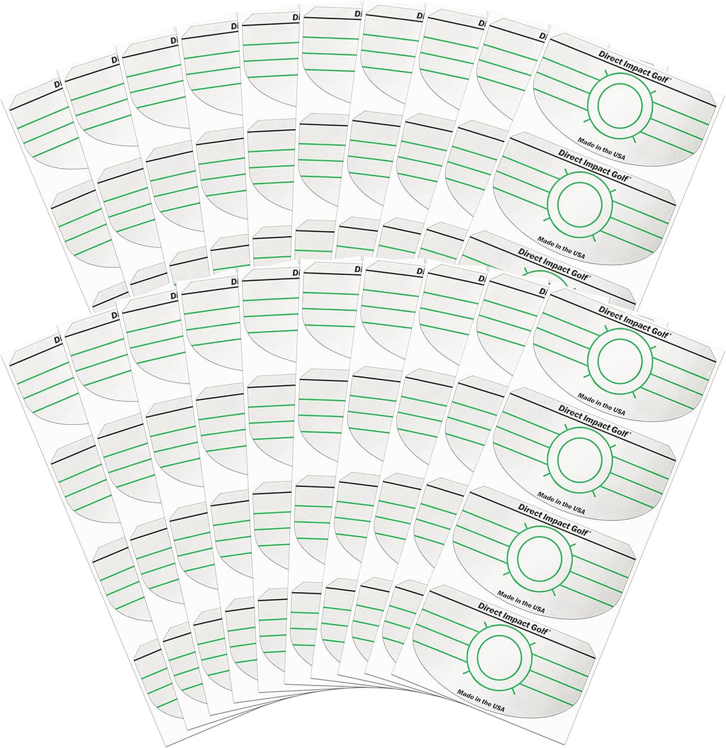 Ultra-Thin Golf Impact Tape 200 Driver Impact Labels: Instant Feedback for Distance, Accuracy, Consistency