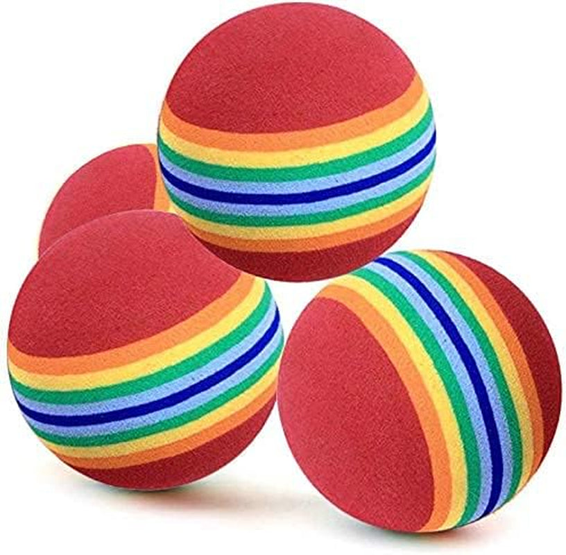 Foam Golf Practice Balls - 20Pcs Sponge Golf Training Ball Rainbow Sponge Ball Soft for Indoor or Outdoor Training