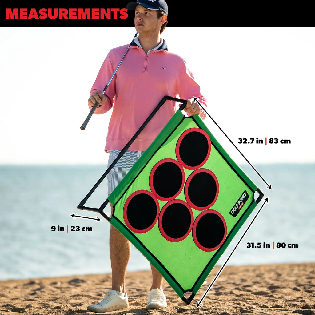 – Backyard Golf Game with 16 Chipping Velcro Balls & Mat, Yard and Outdoor Games Family, Indoor Golf Set for Home, Beach or Party, Lawn Games for Family Outdoor