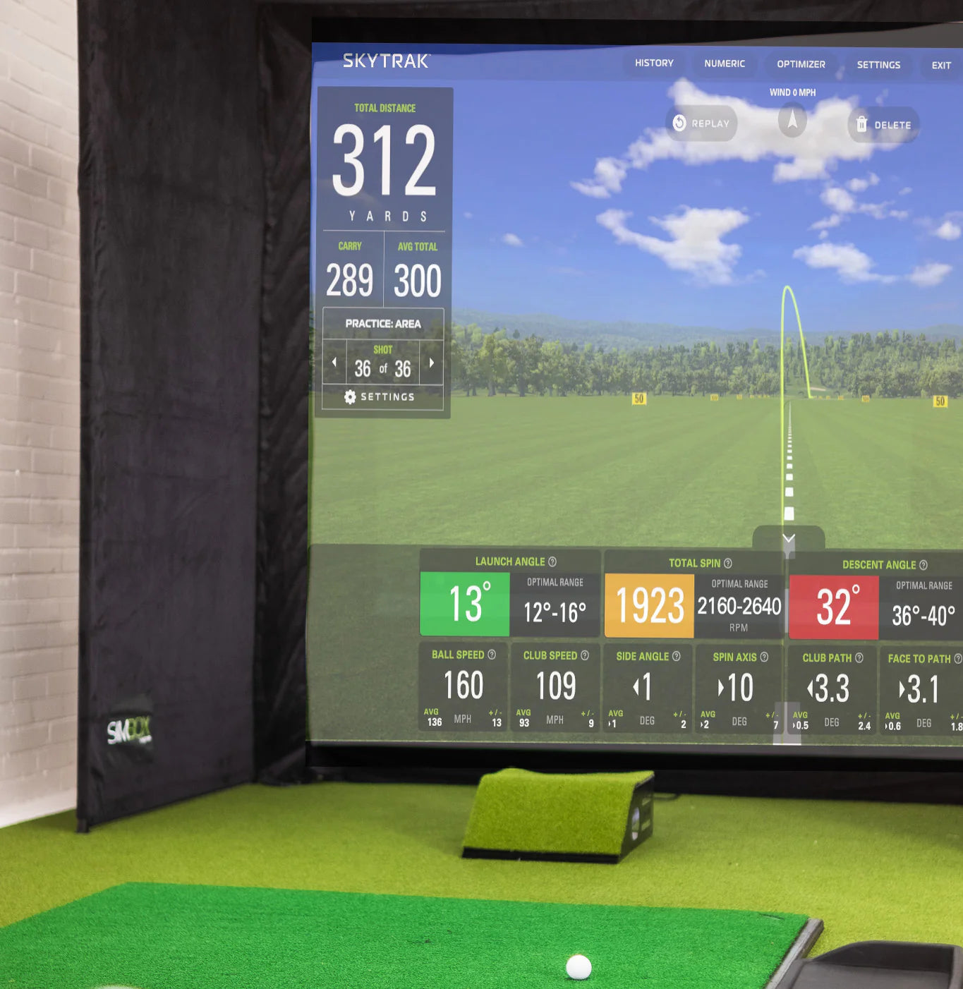 Simbox Golf Simulator Enclosure - 7 Sizes