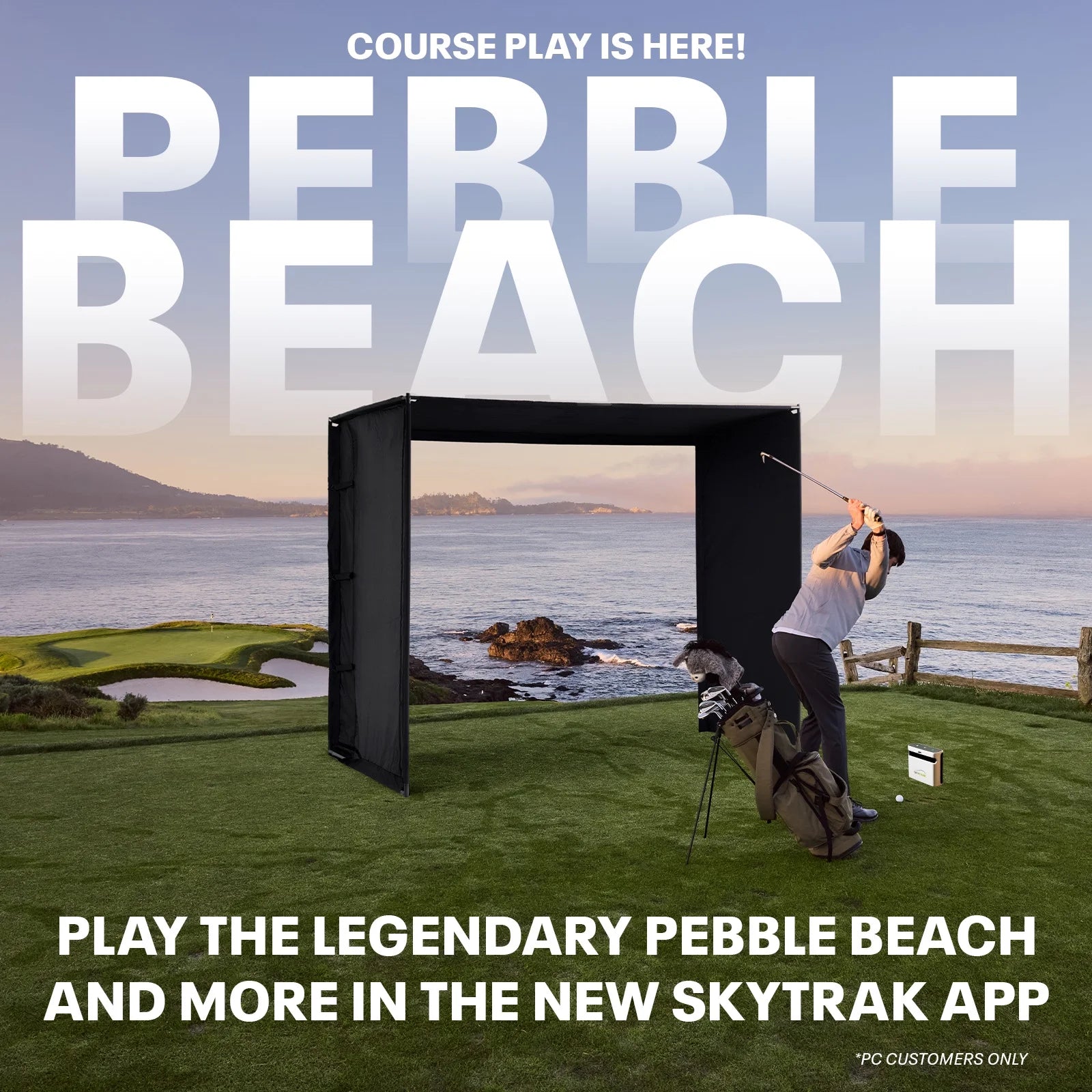 NEW 2025 + Launch Monitor Indoor/Outdoor Golf Simulator