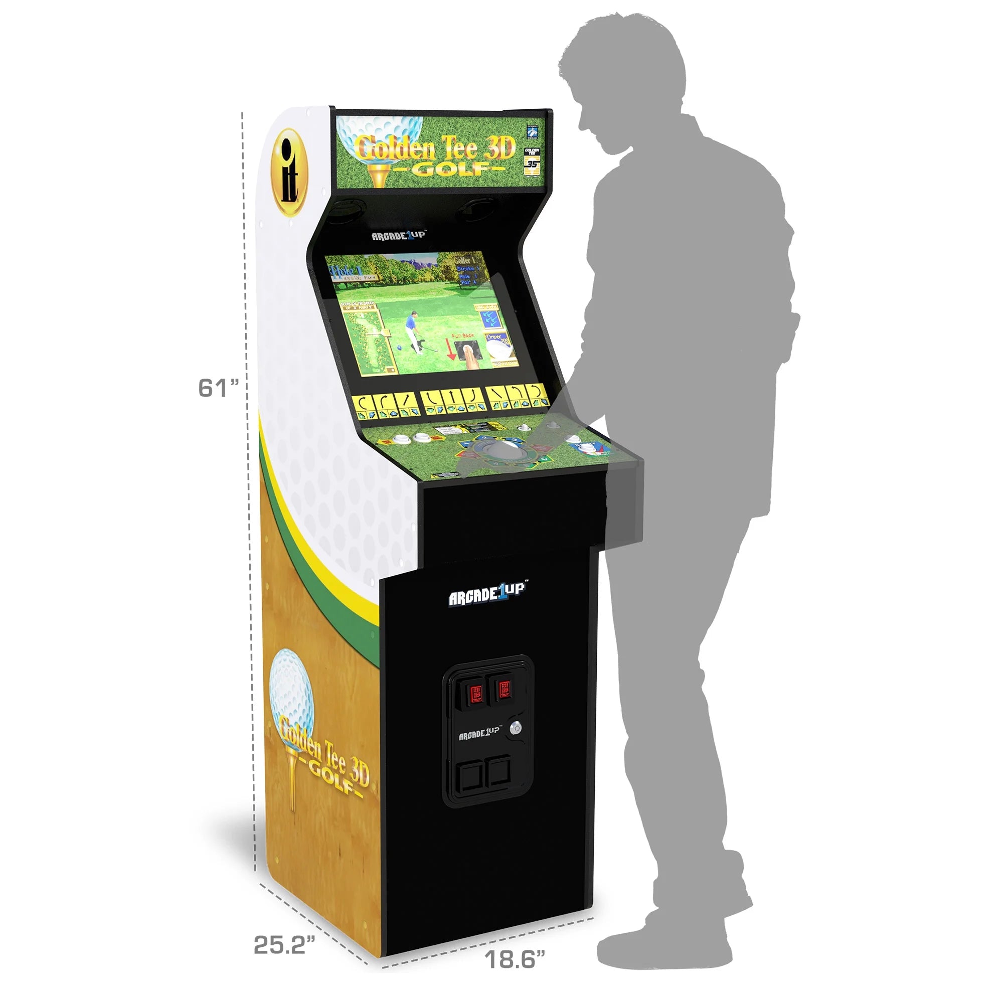 Golden Tee 3D 35Th Anniversary Deluxe Arcade Machine