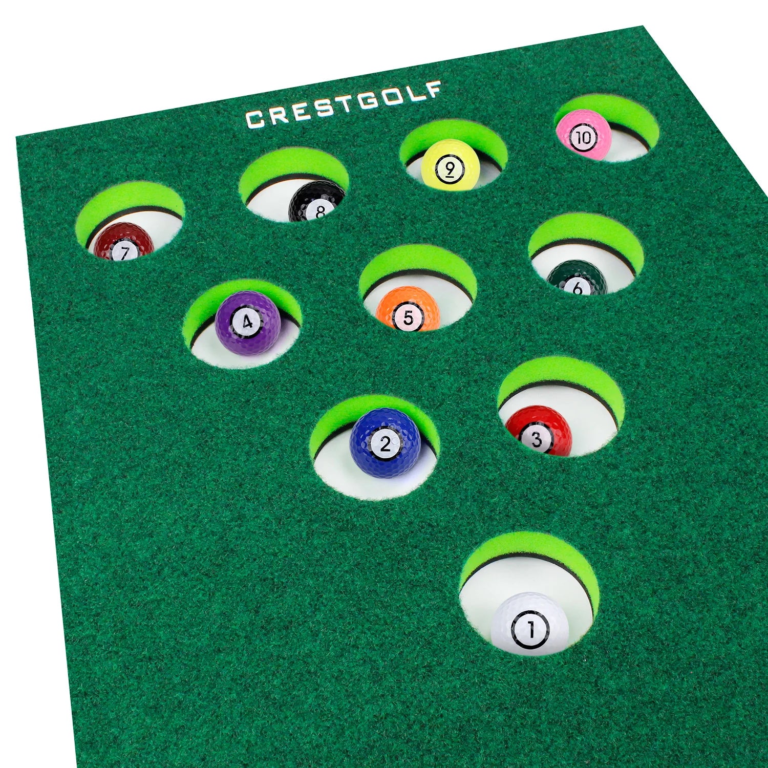 Golf Putting Green Game Practice Mat Set Practicing Training Aids Gift for Indoor&Outdoor Party Backyard Use