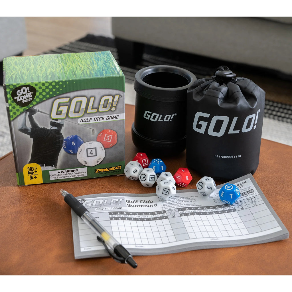 Golo Golf Dice Game by  for Families and Kids. Award Winning Fun Game for Home or Travel! Ages 6 Years and Up.