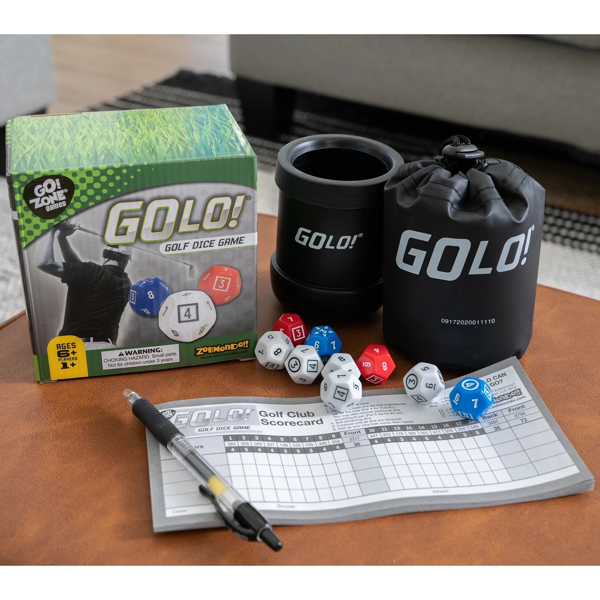 Golo Golf Dice Game by  for Families and Kids. Award Winning Fun Game for Home or Travel! Ages 6 Years and Up.